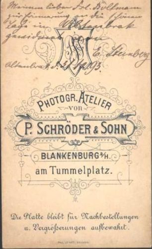 Blankenburg Photograph P. Schröder + Sohn
