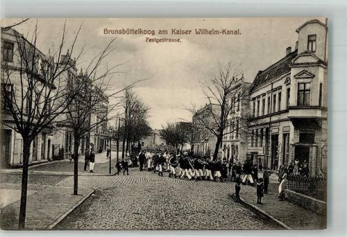 Brunsbüttelkoog Festgestrasse Parade Musikkapelle