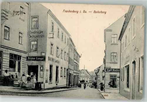 09669 O9262 Frankenberg , Sachs 1922 - Baderstraße Inflationsporto 150 Mark
