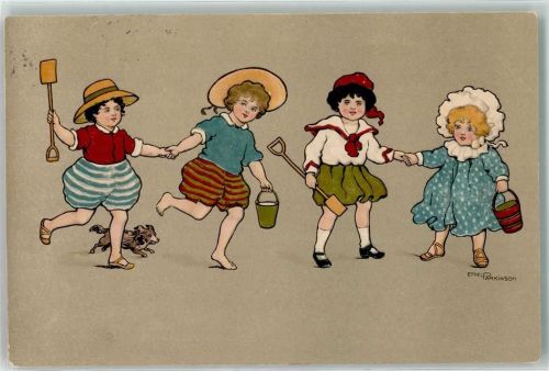 1908 Verlag Dondorf Serie Nr. 236 Kind mit Spielzeug