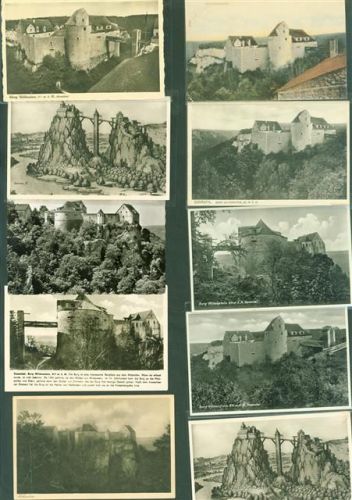 88637 W7795 Leibertingen Lot mit 23 AK Burg Wildenstein wenige mit Kleberesten rückseitig Donautal
