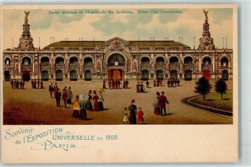 Constantine 1900 Mediane de l`Esplande des Invalides Palais Cote Constantine Weltausstellung Paris