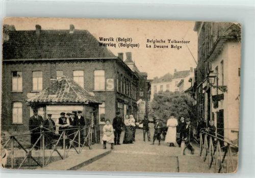 Wervik 1917 Belgische Tolkantoor La Douane Belge