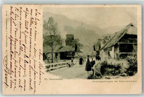 1904 Sonntagmorgen im Schwarzwald
