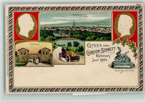 Bad Homburg 1904 Kaiser Wilhelm II Prägedruck
