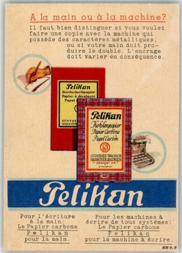 Zürich Pelikan Kohlenpapier Günther Wagner