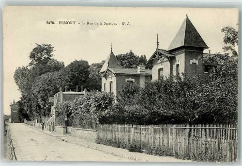 Ermont 1907 la Rue de la Station