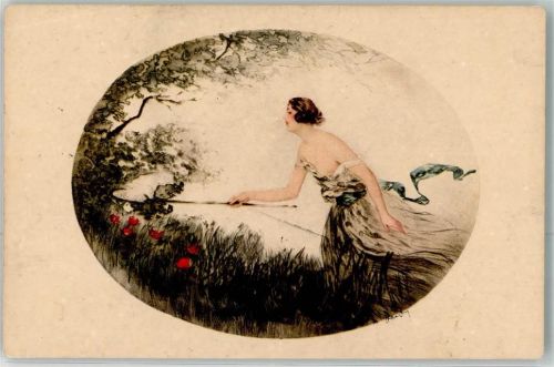 sign.J.Hardy Glamour Italien Gravur Nr.1787
