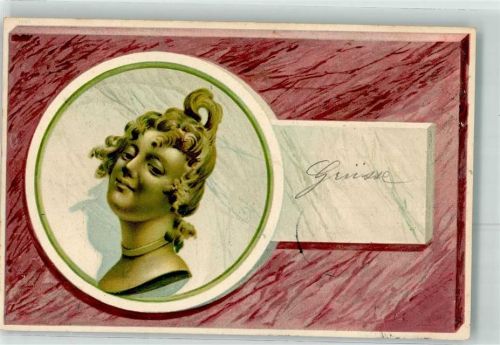 Frauenkopf Glamour 1900