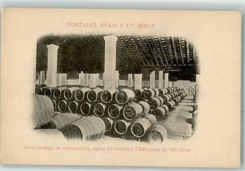 La Frontera Gonzalez Byass y C. a -Jerez gran bodega de exportacion capaz de contener 7000 pipas de 500 litros