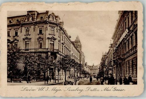 Lemberg Lwow 1917 - Dritte Mai Gasse Oldtimer