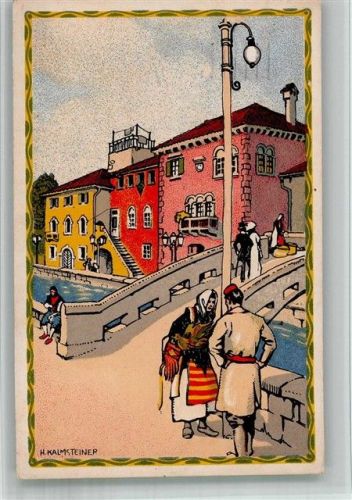 Wien 1913 A 13 Kilophot sign. Hans Kalmsteiner Adria Ausstellung Lithographie