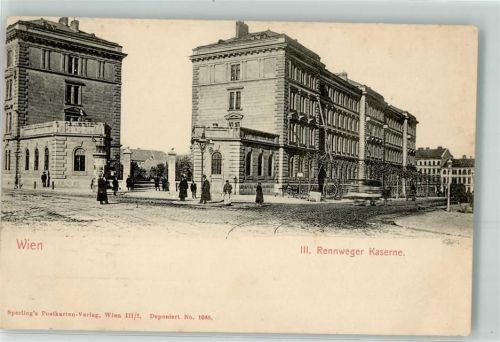 Wien Rennweg Kaserne Litfaßsäule