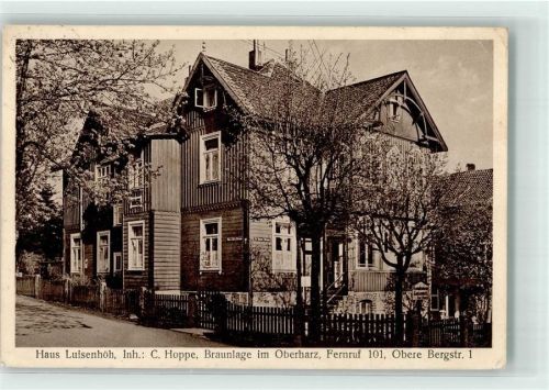 Braunlage 1934 Pension Haus Luisenhöh Obere Bergstraße 1 Fotograf Hans Rudolphi
