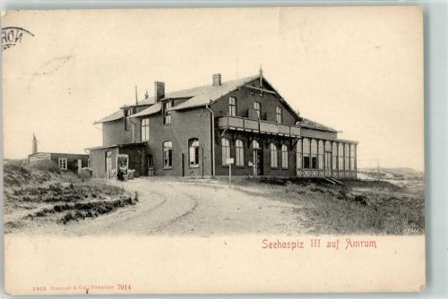 25946 W2278 Norddorf , Amrum 1914 - Seehospiz III. Ort lt. Stempel