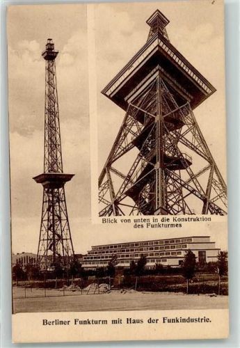 O1199 Westend Funkturm mit Haus der Funkindustrie AK Funk