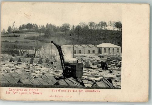 Liege 1914 Feldpost WK I Kavall.Divis. Carrieres de Florzé Ort lt. Fotograf