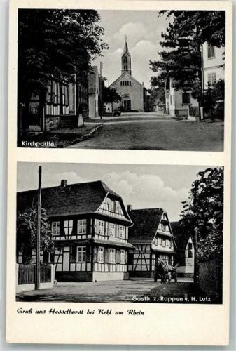 Hesselhurst Kirche Gasthaus z. Rappen