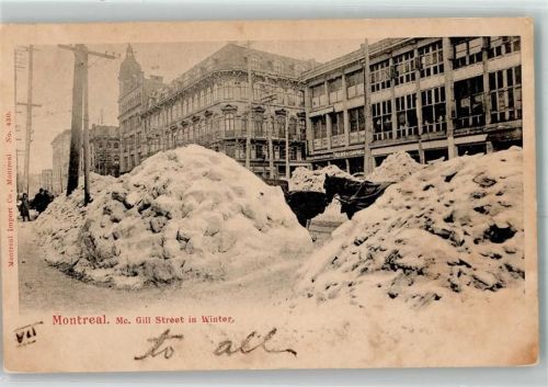 Montreal 1904 Mc. Gill Street