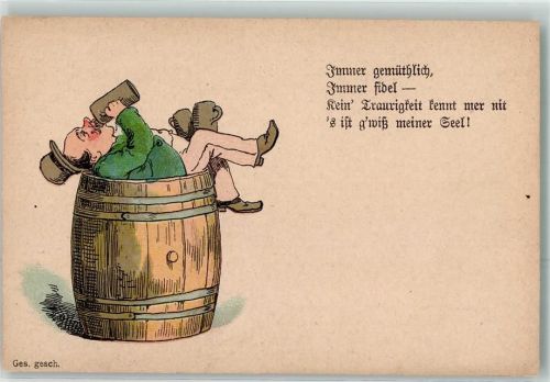 Humor Bierkrug Fass Spruch