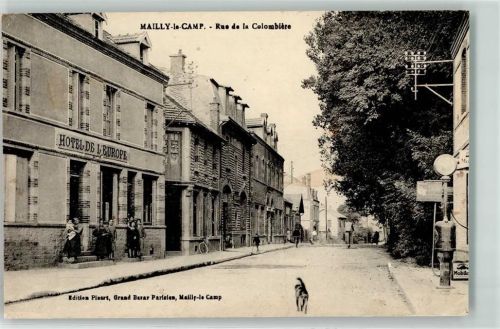 Mailly-le-Camp Rue de la Colombiere Hotel de l`Europe