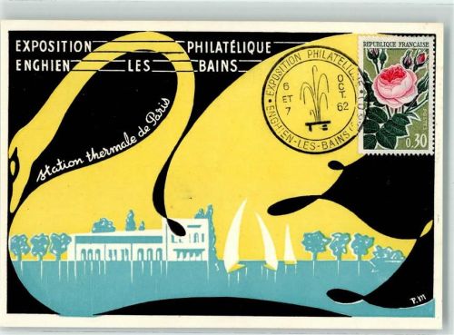 95880 Enghien-les-Bains - Exposition Philatelique Station Thermale de Paris Schwan