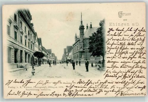 Ehingen 1898 Obere Stadt