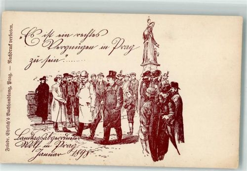 Prag 1898 Landtagsabgeordneter Wolf