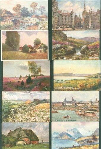 Lot mit 21 AK Oilette um 1910