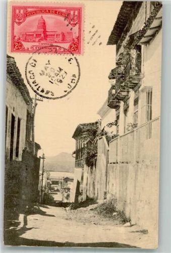 Havanna 1929 Gasse Briefmarke Bildseite