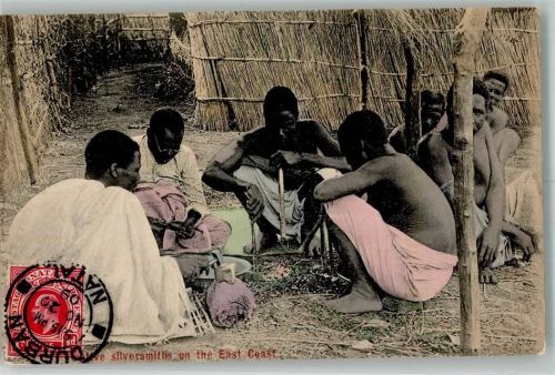 Durban 1909 Tracht Briefmarke Bildseite