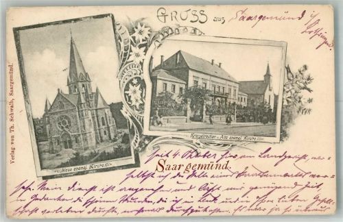 Sarreguemines 1899 Ev. Kirche Kreisdirektion