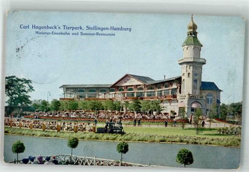 Stellingen 1912 Nr. 114 Miniatur Eisenbahn + Sommer Restaurant