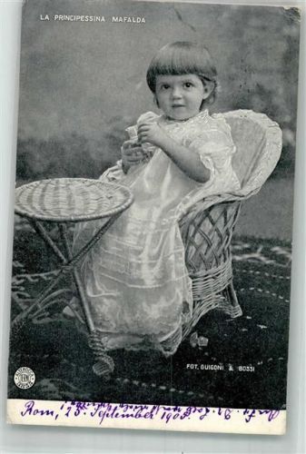 Roma 1905 La Principessina Mafalda Adelskorrespondenz