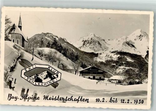 83259 W8211 Schleching - Winter Bay. Alpine Meisterschaften 10.-12.2.1950
