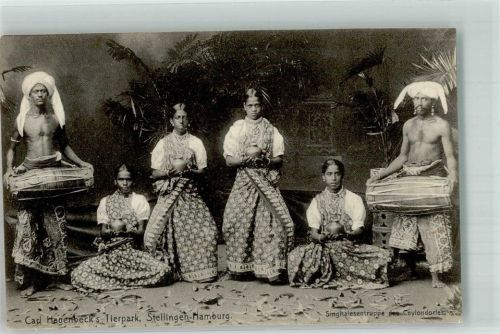 Stellingen Völkerschau Gruppe e. Ceylondorfes Knackstedt & Näther Nr. 177