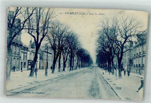 Charleville 1914 Feldpost WK I Nr. 12 Sous les Allées