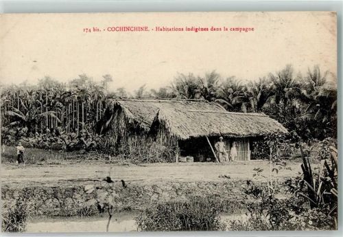 Cochinchine indigene Wohnung auf dem Land