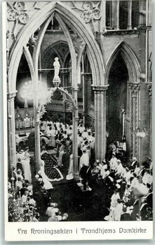 Trondheim Trondhjem 1906 - Krönung Domkirche