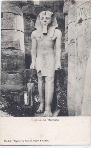 um 1910 Ramsesstatue,Vegnios & Zachos