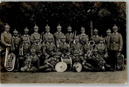 Posen 1915 Feldpost WK I Ort lt. Stempel Uniform Musikkapelle