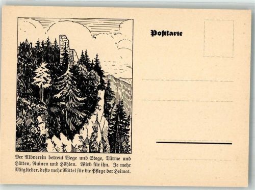 1934 Bitte werben Sie für den Schwäb. Albverein