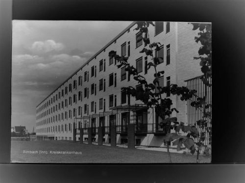 84359 W8346 Simbach a. Inn GLASNEGATIV Kreiskrankenhaus