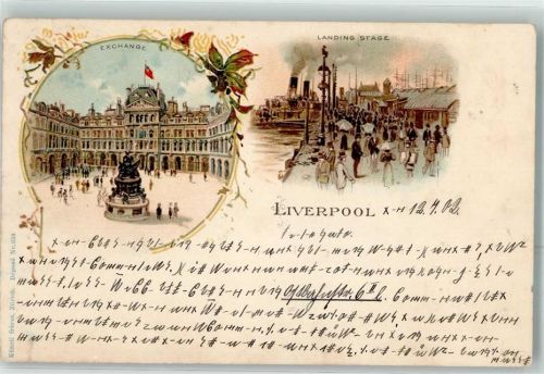 Liverpool 1902 Exchange Landing Stage Künzli freses Zürich Depose Nr. 638