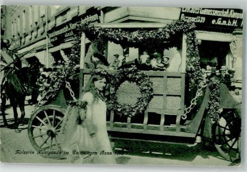 Kassel Kaiserin Kunigunde im Reisewagen 1000 Jahrfeier 1913