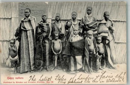 Pretoria 1904 Tracht Frau Kind Ort lt. Verlag
