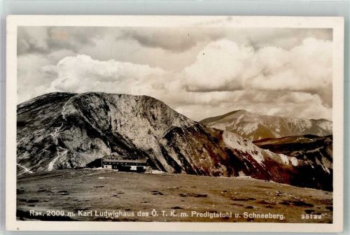 Rax 1956 Hüttenstempel Karl-Ludwig-Haus