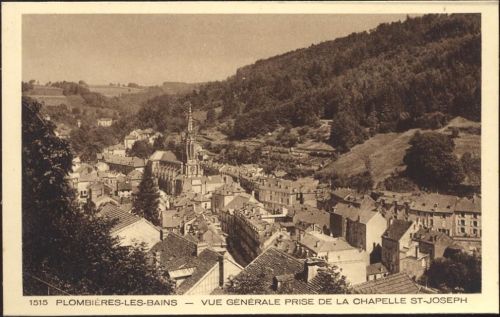 1920/30 Plombieres-Les-Bains, Ansicht, Kapelle St. Joseph (view, chapel). Esaß (Alsace).,Braun & Cie