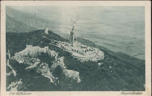 06537 O4712 Kyffhäuser 1925 - Kyffhäuser, Luftbild,Kyffhäuser-Verlag