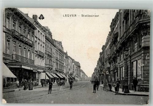 Leuven 1918 Auto Geschäft Statiestraat